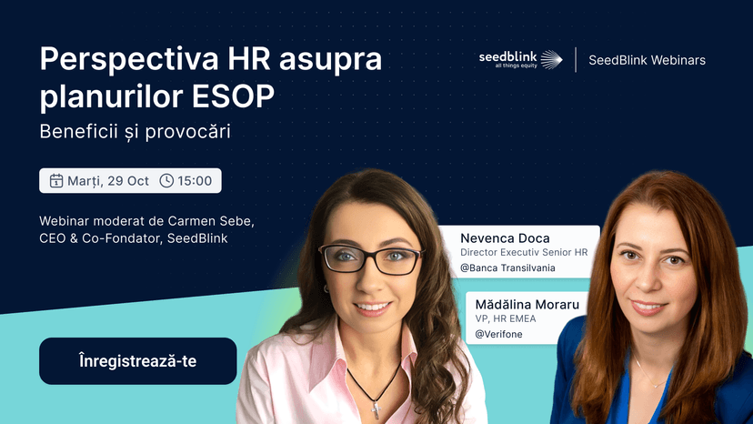 Webinar: Perspectiva HR asupra planurilor ESOP: beneficii și provocări