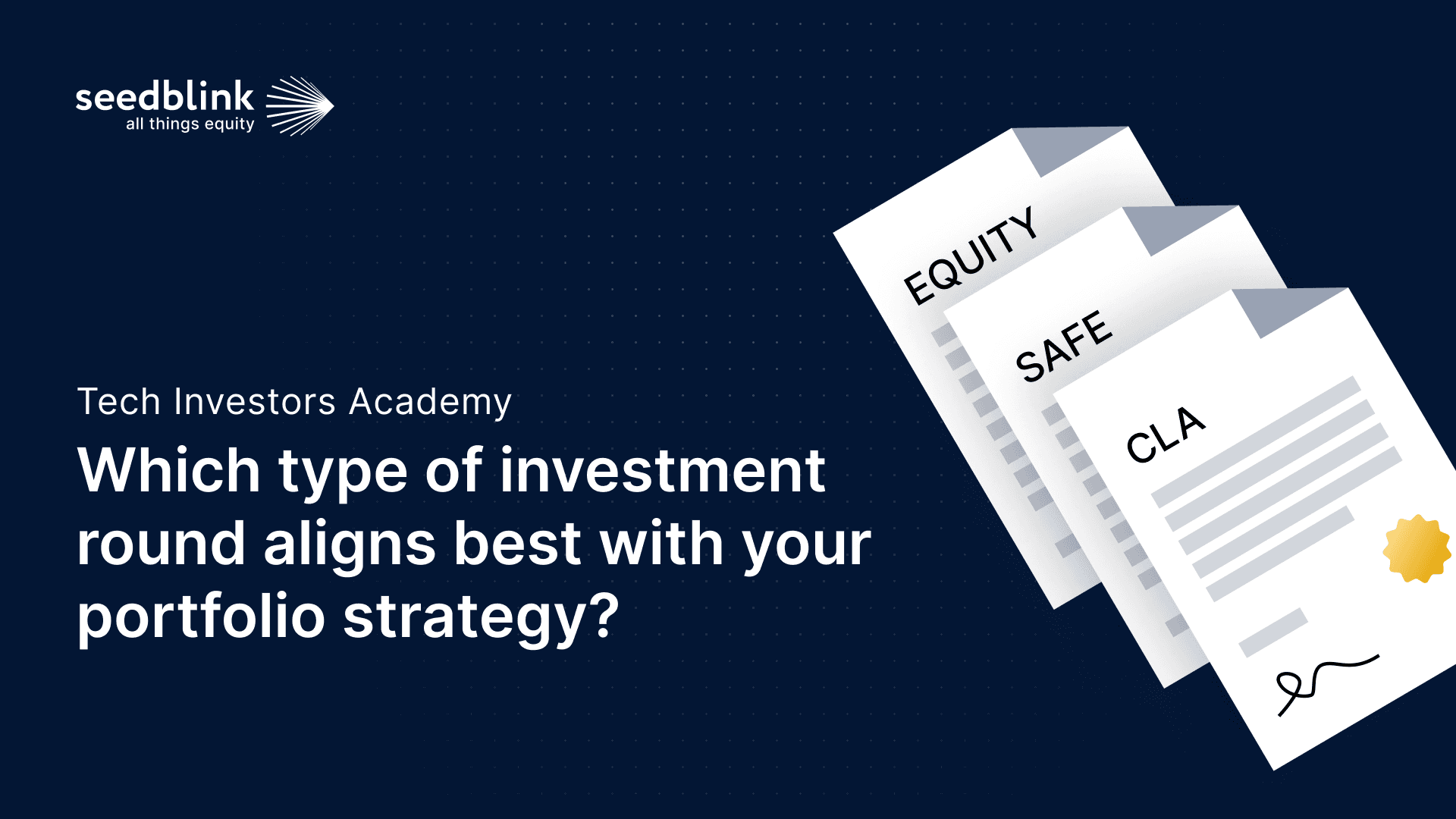 Portfolio Building 101: What is the best investment round type for your portfolio