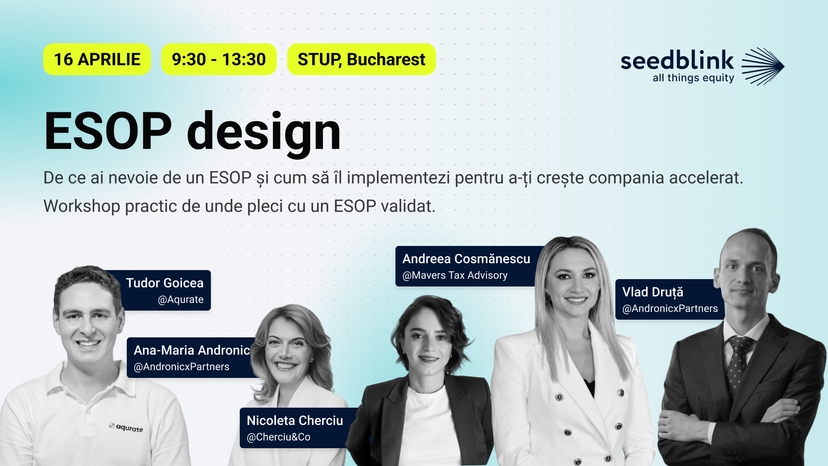 ESOP Design - Workshop in-person, București - 16 aprilie 2024 