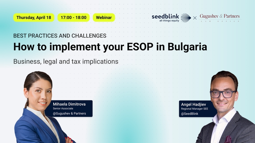 How to implement your ESOP in Bulgaria - Webinar on April 18