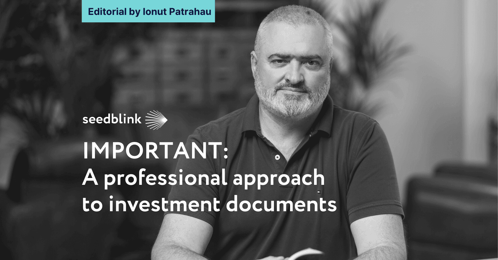 A professional approach to investment documents - Editorial by Ionut Patrahau