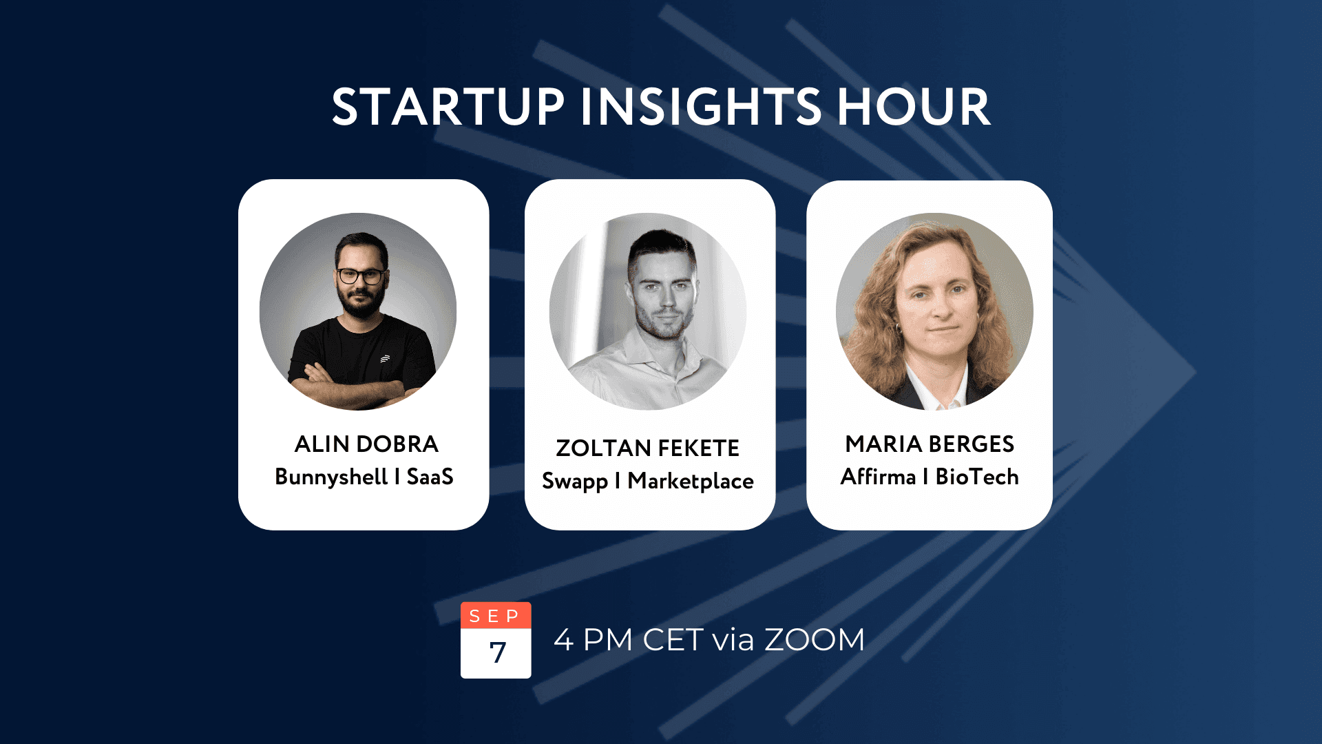 Sign up for the next Startup Insights Hour Pitching event on September 7. 