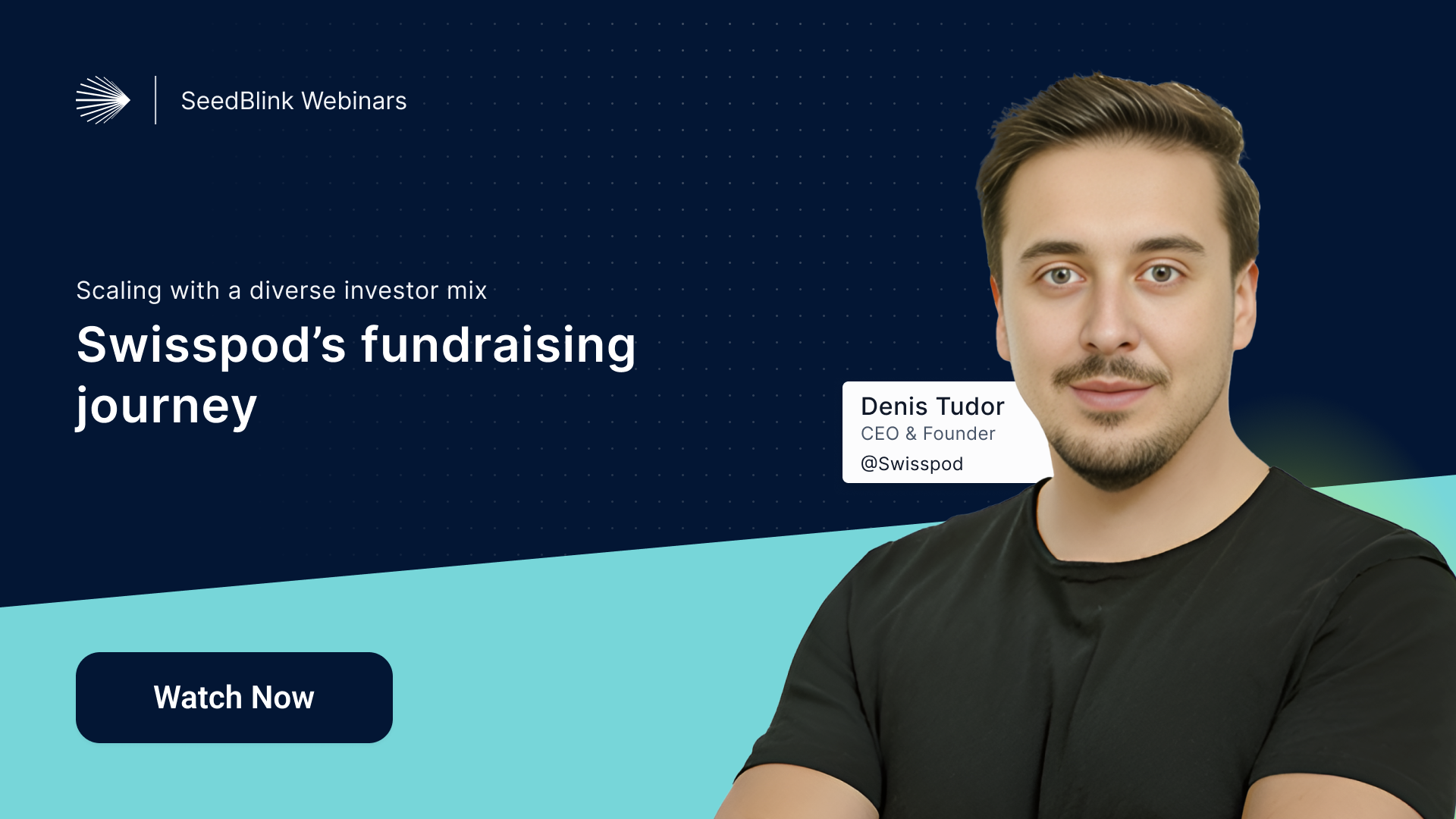 Webinar: Swisspod’s fundraising journey - scaling with a diverse investor mix